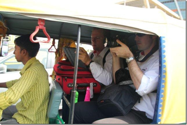 Setting off on our way…. little did we know that the driver had no idea where he was going