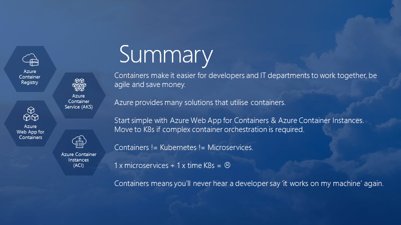 Summary Slide